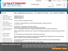 Tablet Screenshot of klettband-technik.de